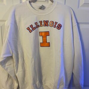 Illinois white sweatshirt